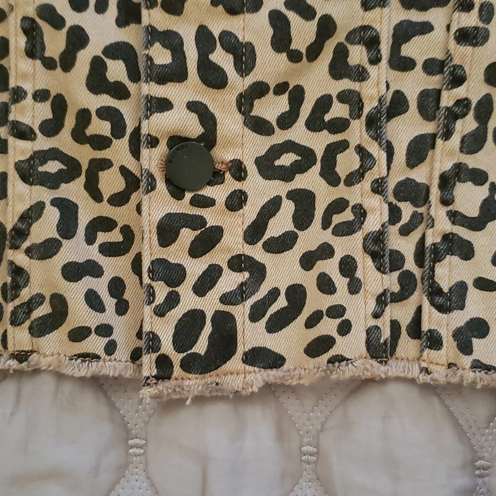 DL1961 LEOPARD PATTERN JEANS GIRLS JACKET